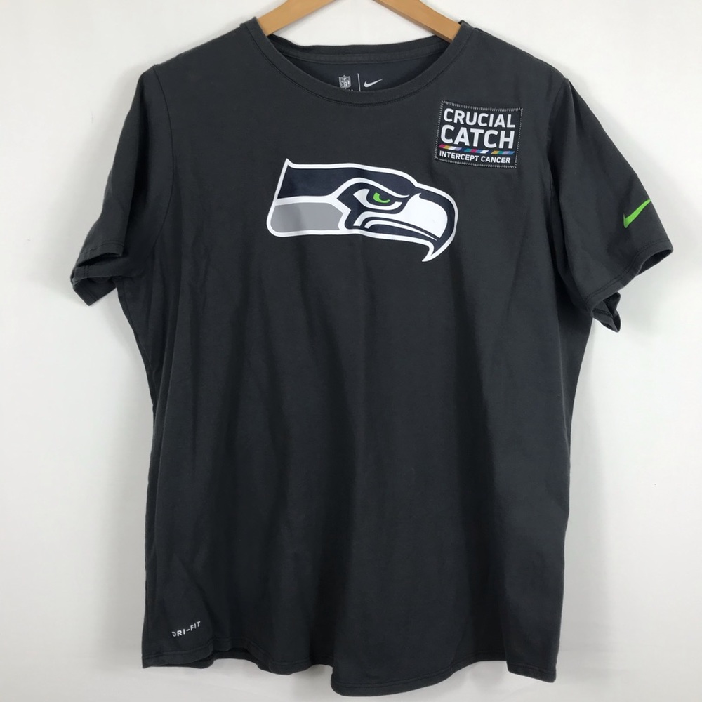 Nike Dri Fit Crucial Catch Seahawks Tee Size 2XL